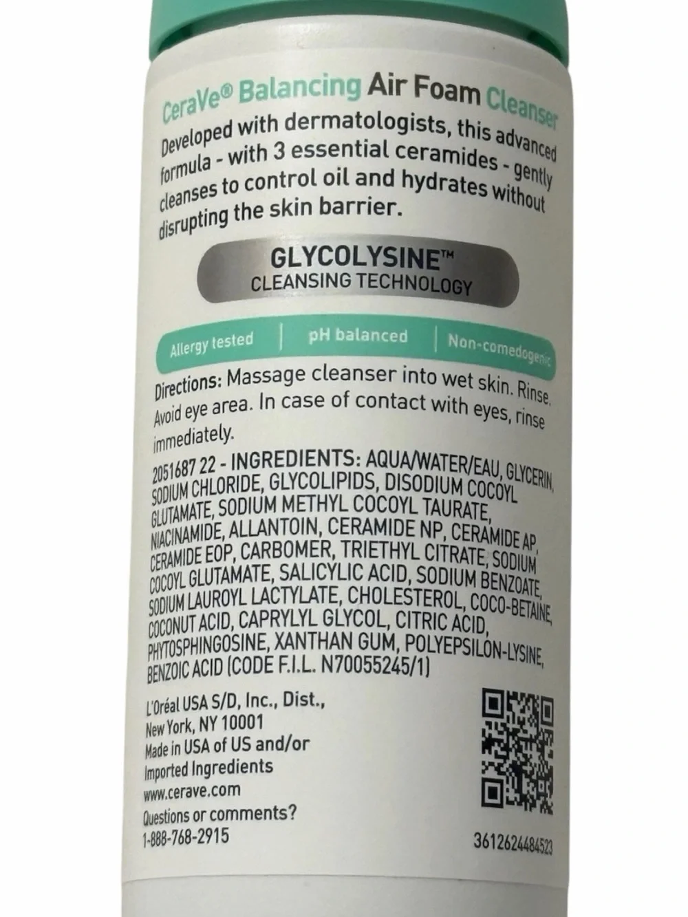 CeraVe Balancing Air Foam Cleanser